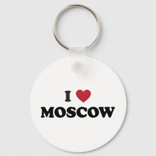 Ich liebe Moskau Russland Schlüsselanhänger