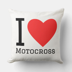 Ich liebe Motocross Kissen