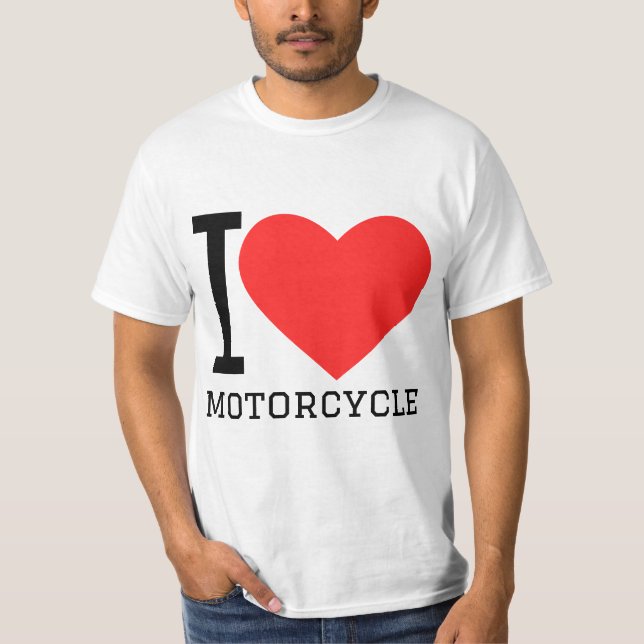 Ich liebe Motorrad  T-Shirt (Vorderseite)