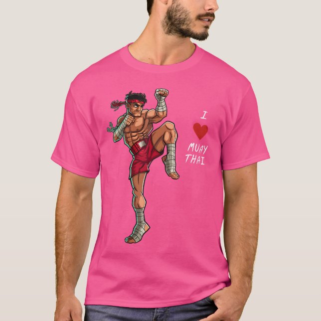 Ich Liebe Muay Thai für T-Shirt (Vorderseite)
