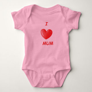 Ich liebe MUM Baby Strampler