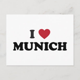 Ich liebe München Deutschland Postkarte