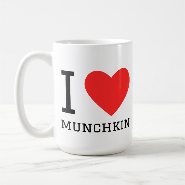 Ich liebe Munchkin  Kaffeetasse (Links)