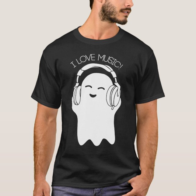 Ich liebe Musik Geist T-Shirt (Vorderseite)