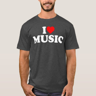 Ich liebe Musik Mädchen lustig T-Shirt