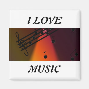Ich liebe Musik Magnet