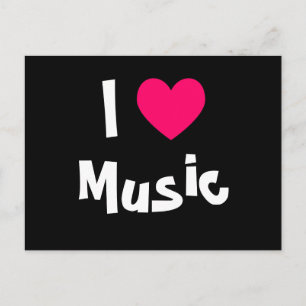 Ich liebe Musik Postkarte
