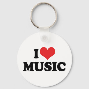 Ich liebe Musik Schlüsselanhänger
