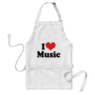 Ich liebe Musik Schürze