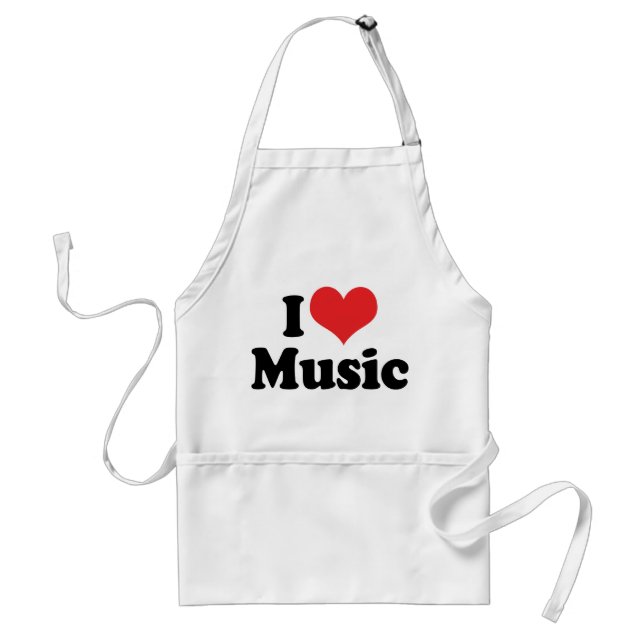 Ich liebe Musik Schürze (Vorne)