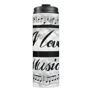 Ich liebe Musik Thermosbecher