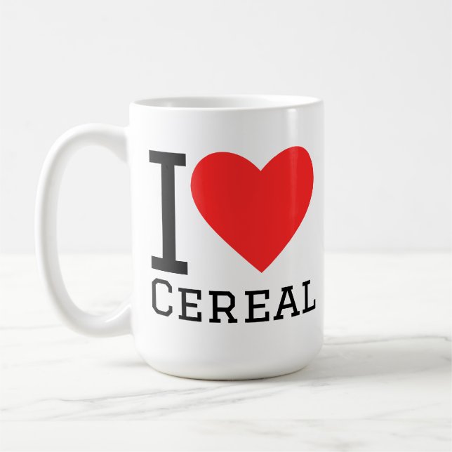 Ich liebe Müsli Kaffeetasse (Links)