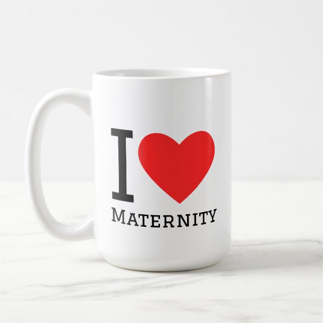 Ich liebe Mutterschaft Kaffeetasse (Links)