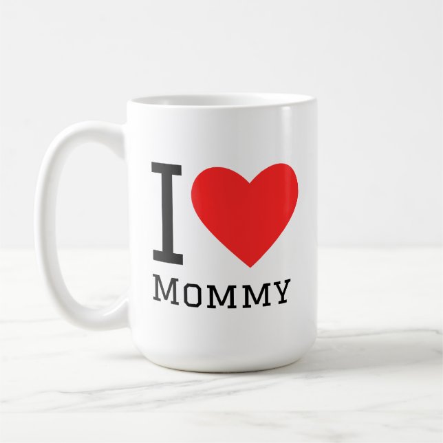 Ich liebe Mutti Kaffeetasse (Links)