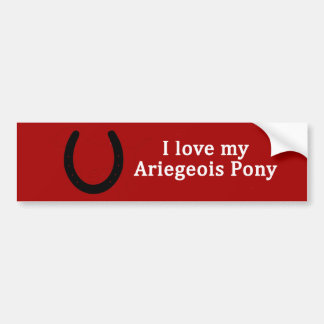 Ich Liebe My Ariegeois Pony Autoaufkleber