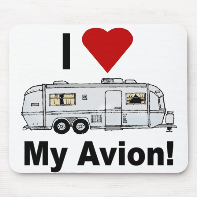 Ich liebe My Avion-fullrig Mousepad (Vorne)