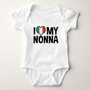 Ich Liebe My Nonna Baby Strampler