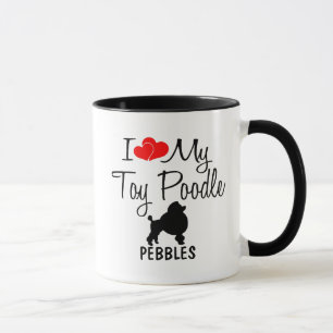 Ich Liebe My Toy Poodle Tasse