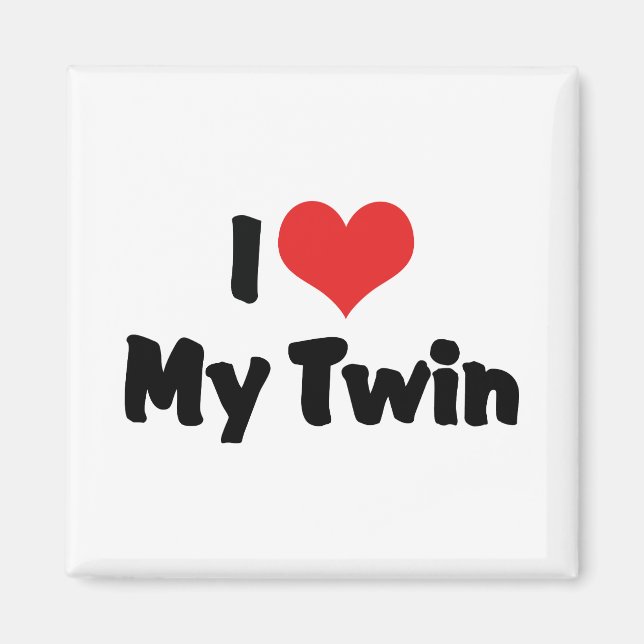 Ich Liebe My Twin Magnet (Vorne)