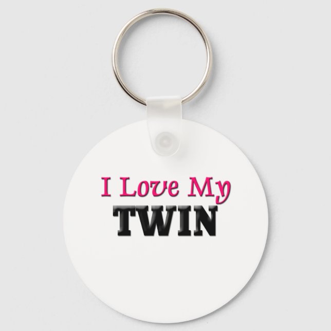 Ich Liebe My Twin Schlüsselanhänger (Vorderseite)