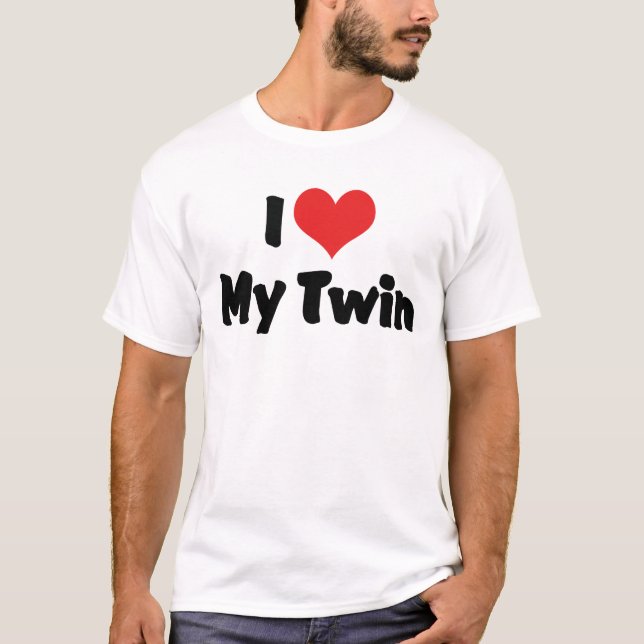 Ich Liebe My Twin T-Shirt (Vorderseite)