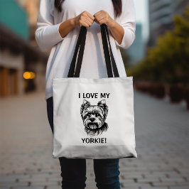 Ich Liebe My Yorkie mit Yorkie Sketch