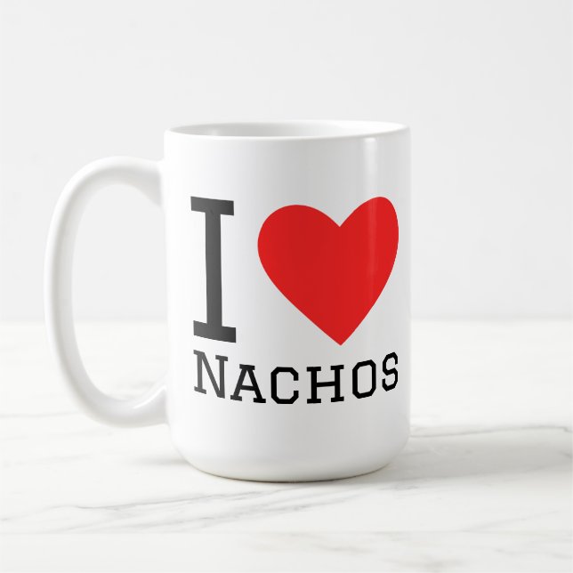 Ich liebe Nachos Kaffeetasse (Links)