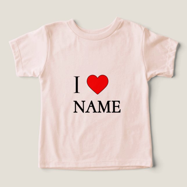 Ich liebe Name (anpassbar) (Design Vorderseite)