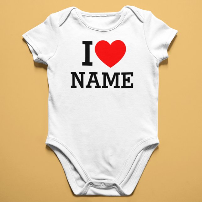 Ich liebe Namen Baby Strampler (Von Creator hochgeladen)