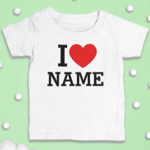 Ich liebe Namen Baby T-shirt