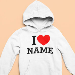 Ich liebe Namen Hoodie