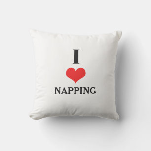 Ich liebe Napping Red Heart Valentinstag Geschenk Kissen