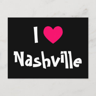 Ich liebe Nashville Postkarte