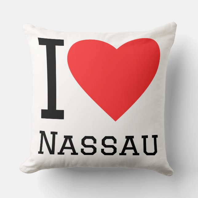 Ich liebe Nassau  Kissen (Vorderseite)