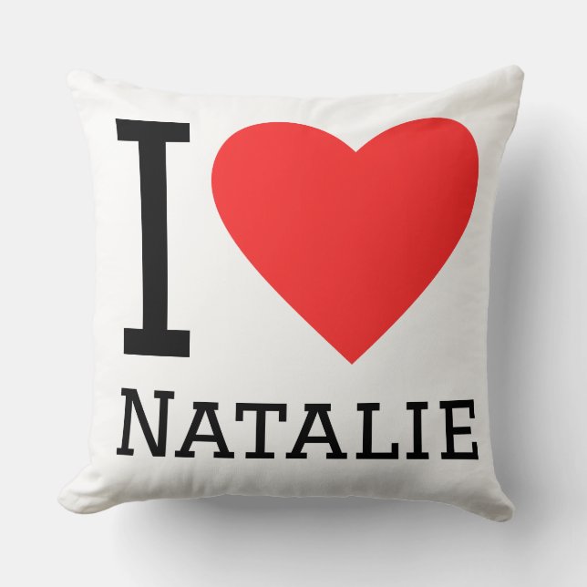 Ich liebe Natalie  Kissen (Vorderseite)