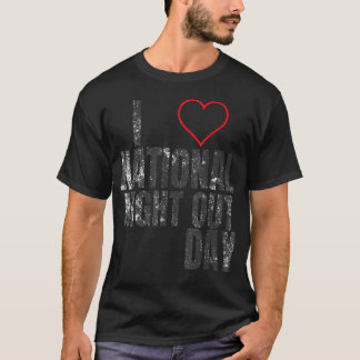 Ich liebe National Night Out T-Shirt