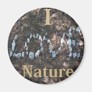 Ich liebe Nature Apparel and Geschenke Magnet