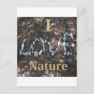 Ich liebe Nature Apparel and Geschenke Postkarte