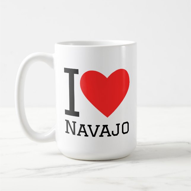 Ich liebe Navajo  Kaffeetasse (Links)