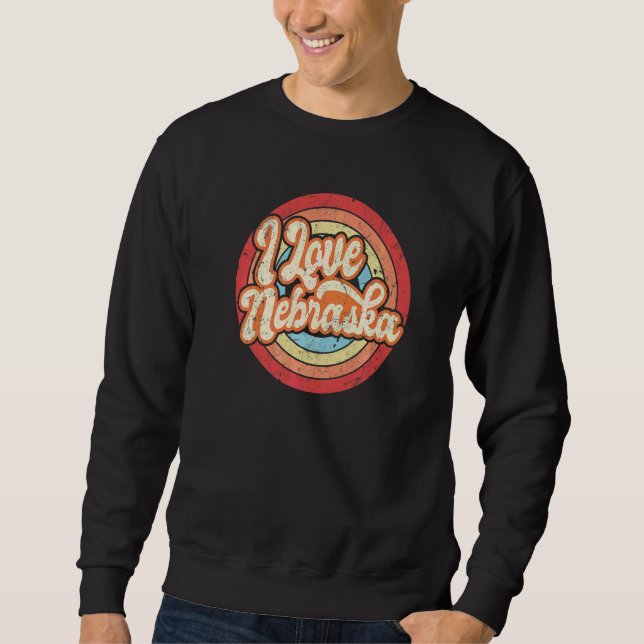 Ich liebe Nebraska   Sweatshirt (Vorderseite)