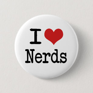 Ich liebe Nerds Button