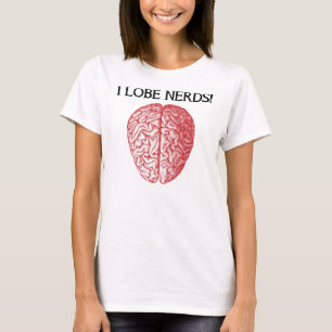 Ich liebe Nerds Lieben Lustige T-Shirt