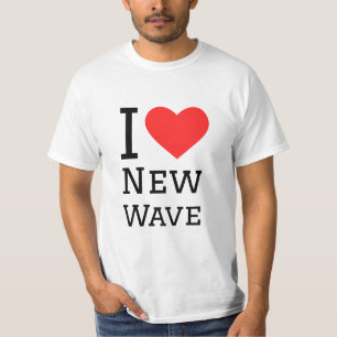 Ich Liebe neue Welle T-Shirt