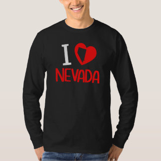 Ich liebe Nevada USA Staat Amerika Reise Nevadan A T-Shirt