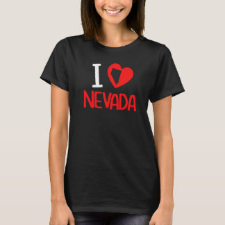 Ich liebe Nevada Usa Staat Amerika Reise Nevadan A T-Shirt