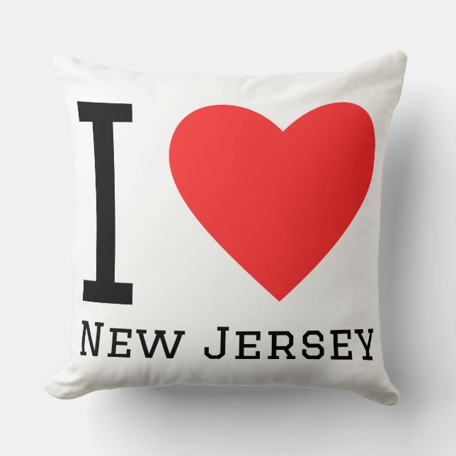 Ich liebe New Jersey Kissen (Vorderseite)
