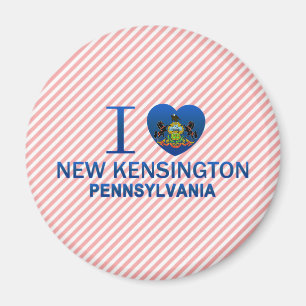 Ich liebe New Kensington, PA Magnet