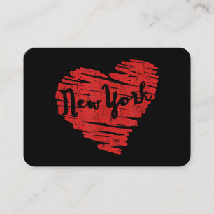 Ich liebe New York Herz NY Visitenkarte