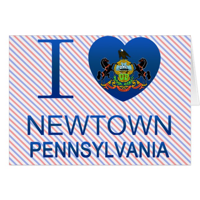 Ich liebe Newtown, PA (Vorderseite (Horizontal))