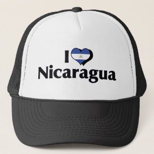 Ich liebe Nicaragua-Flagge Truckerkappe